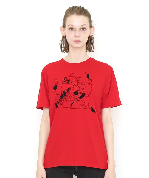 Design Tshirts Store graniph（デザイン　ティーシャツ　ストア　グラニフ）の「ヤッターワン シャドー(ヤッターマン)｜コラボTシャツ（Tシャツ/カットソー・メンズ・レッド系その他・SMALL/MEDIUM/LARGE/X-SMALL）」の5枚目の写真