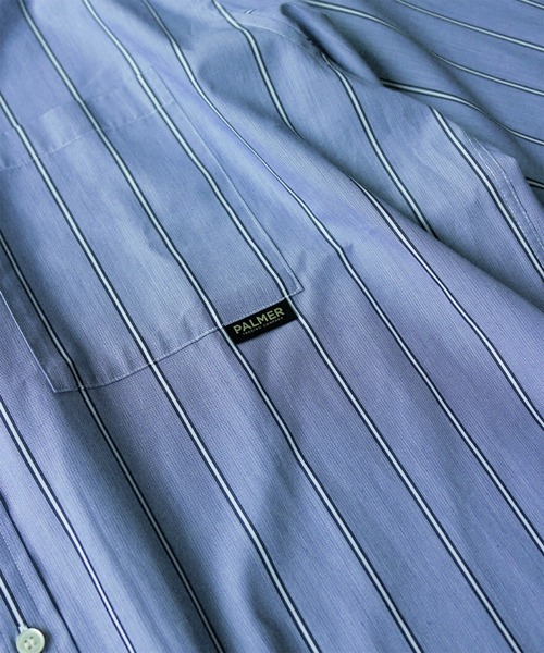 JOURNAL STANDARD relume（ジャーナルスタンダード　レリューム）の「【PALMER for relume】SLOUCHY STRIPE 7S シャツ（シャツ/ブラウス・メンズ・グレー/サックスブルー/ベージュ/ネイビー・M/L）」の8枚目の写真