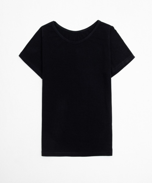 TOEASY/トゥイージー』Daily U-neck crop Short-Sleeved T-Shirt
