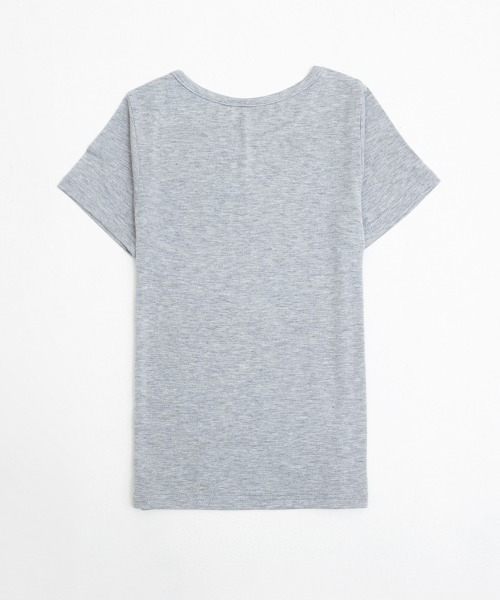 TOEASY/トゥイージー』Daily U-neck crop Short-Sleeved T-Shirt