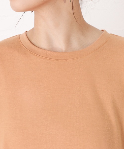 Howdy Marie(ハウディ―マリー)の「ティアードディテールカットソープルオーバー(Tシャツ/カットソー・レディース・チャコール/オレンジ/アイボリー・フリー)」の21枚目の写真