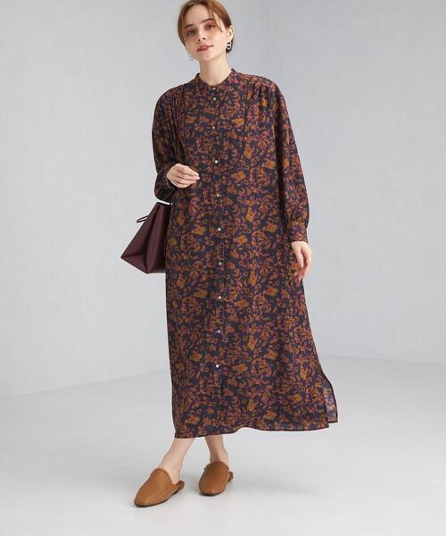 本日限定価格ハグオーワー　ヴィンテージフラワープリントビブヨークワンピース　雅姫 本日限定価格ハグオーワー ヴィンテージフラワープリントビブヨーク