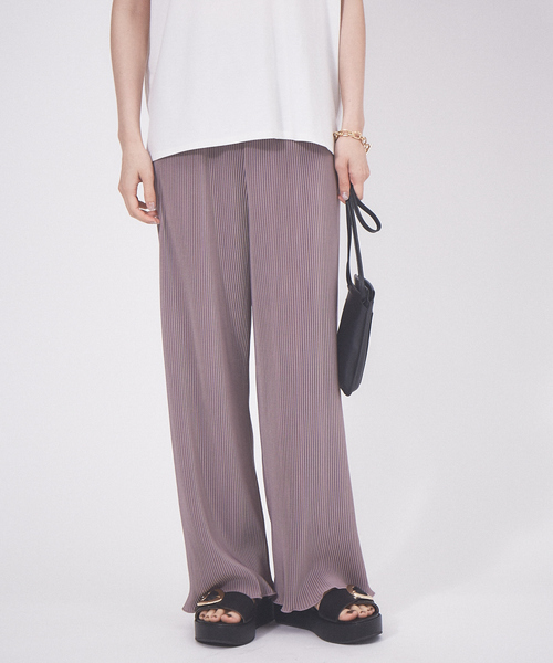 abahouse mavie（アバハウスマヴィ）の「クリスタルプリーツパンツ（その他パンツ・レディース・ブラック/ラベンダー/オフホワイト/ライム/アイボリー/ネイビー/ブラック系その他・フリー）」の7枚目の写真