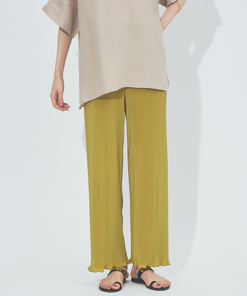 abahouse mavie（アバハウスマヴィ）の「クリスタルプリーツパンツ（その他パンツ・レディース・ブラック/ラベンダー/オフホワイト/ライム/アイボリー/ネイビー/ブラック系その他・フリー）」の5枚目の写真