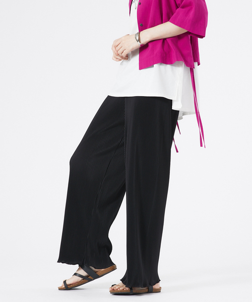 abahouse mavie（アバハウスマヴィ）の「クリスタルプリーツパンツ（その他パンツ・レディース・ブラック/ラベンダー/オフホワイト/ライム/アイボリー/ネイビー/ブラック系その他・フリー）」の18枚目の写真