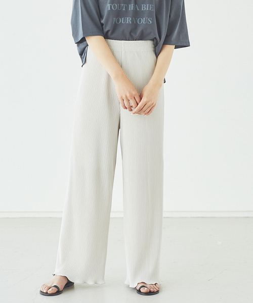 abahouse mavie（アバハウスマヴィ）の「クリスタルプリーツパンツ（その他パンツ・レディース・ブラック/ラベンダー/オフホワイト/ライム/アイボリー/ネイビー/ブラック系その他・フリー）」の16枚目の写真