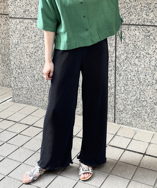 abahouse mavie（アバハウスマヴィ）の「クリスタルプリーツパンツ（その他パンツ・レディース・ブラック/ラベンダー/オフホワイト/ライム/アイボリー/ネイビー/ブラック系その他・フリー）」の21枚目の写真