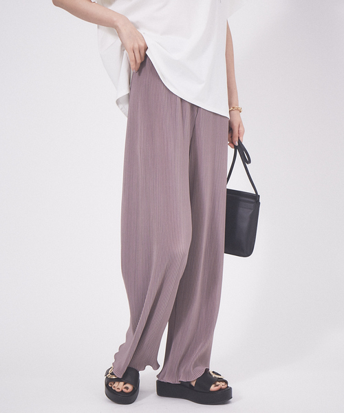 abahouse mavie（アバハウスマヴィ）の「クリスタルプリーツパンツ（その他パンツ・レディース・ブラック/ラベンダー/オフホワイト/ライム/アイボリー/ネイビー/ブラック系その他・フリー）」の14枚目の写真