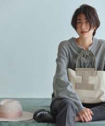 IACUCCI | スエードレザーキャンバストートバッグM【SORBETTO-4091/SUEDE】(トートバッグ)