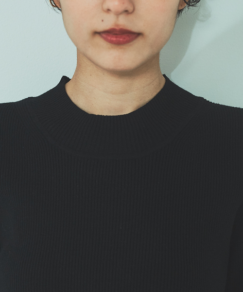 Rouge vif Anna（ルージュヴィフアンナ）の「5分袖ハイネックリブニット（ニット/セーター・レディース・ブラック/その他/レッド・フリー）」の11枚目の写真