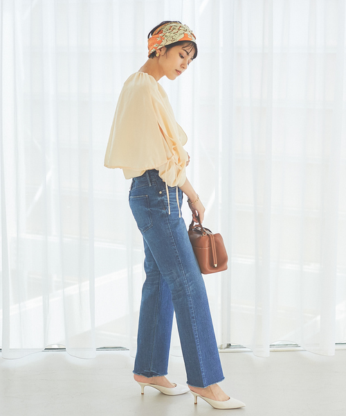 upperhights（アッパーハイツ）の「【upper hights】別注カラーTHE BIRKINデニム（その他パンツ・レディース・インディゴブルー・25/21/22/23/24）」の7枚目の写真