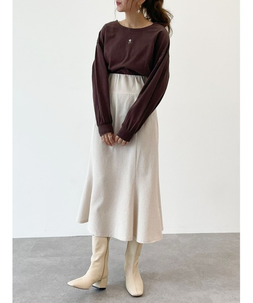 SLURR（スラ―）の「ギンガムチェックマーメイドスカート（スカート・レディース・ブラック/ベージュ・FREE）」の14枚目の写真