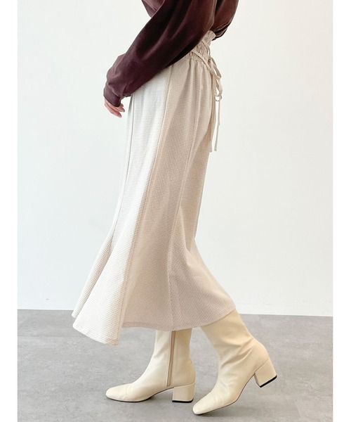 SLURR（スラ―）の「ギンガムチェックマーメイドスカート（スカート・レディース・ブラック/ベージュ・FREE）」の17枚目の写真