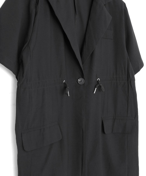 Figments（フィグメンツ）の「ドローコードサマージャケット（テーラードジャケット・レディース・ブラック・FREE）」の8枚目の写真