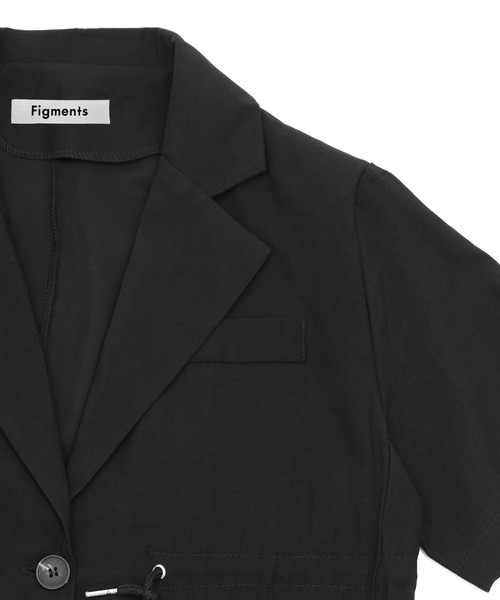Figments（フィグメンツ）の「ドローコードサマージャケット（テーラードジャケット・レディース・ブラック・FREE）」の14枚目の写真