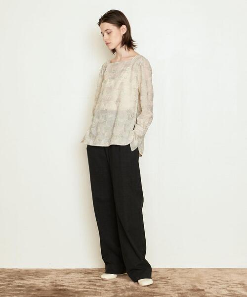 AEWEN MATOPH（イウエン マトフ）の「＜AEWEN MATOPH（イウエン マトフ）＞エンブロイダリー スクエアネック ブラウス◆（シャツ/ブラウス・レディース・グレー/ナチュラル・FREE）」の7枚目の写真