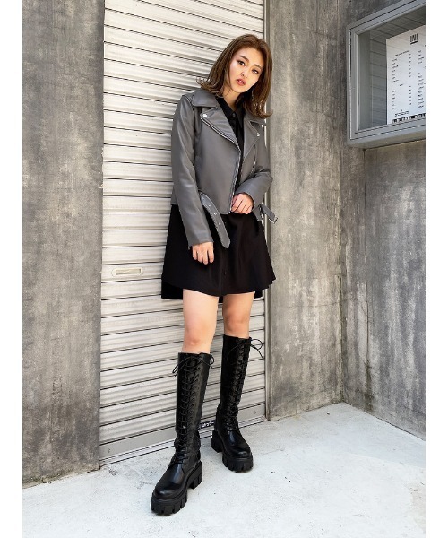 ENVYM（アンビー）の「ＡラインシャツＯＰ（ワンピース・レディース・ホワイト/ブラック/ベージュ・FREE）」の16枚目の写真