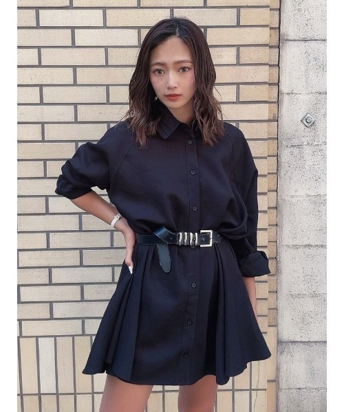 ENVYM（アンビー）の「ＡラインシャツＯＰ（ワンピース・レディース・ホワイト/ブラック/ベージュ・FREE）」の15枚目の写真