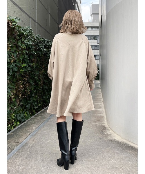 ENVYM（アンビー）の「ＡラインシャツＯＰ（ワンピース・レディース・ホワイト/ブラック/ベージュ・FREE）」の20枚目の写真