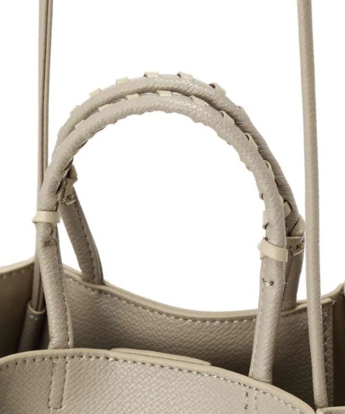 N.（N. Natural Beauty Basic）（エヌエヌナチュラルビューティーベーシック）の「【追加生産】かがりステッチショルダーバッグ（トートバッグ・レディース・ベージュ・ﾌﾘ-）」の10枚目の写真