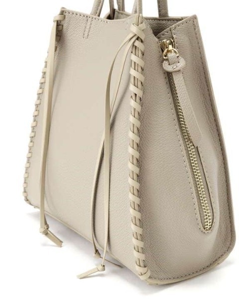 N.（N. Natural Beauty Basic）（エヌエヌナチュラルビューティーベーシック）の「【追加生産】かがりステッチショルダーバッグ（トートバッグ・レディース・ベージュ・ﾌﾘ-）」の13枚目の写真