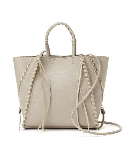 N.（N. Natural Beauty Basic）（エヌエヌナチュラルビューティーベーシック）の「【追加生産】かがりステッチショルダーバッグ（トートバッグ・レディース・ベージュ・ﾌﾘ-）」の7枚目の写真