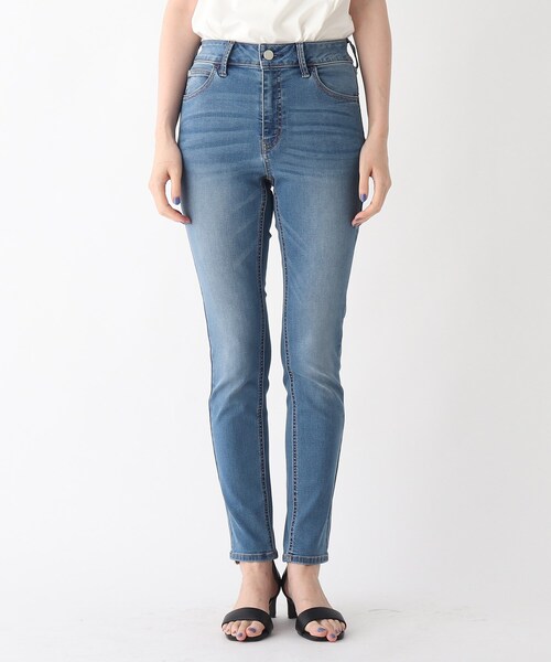 OPAQUE.CLIP（オペークドットクリップ）の「◆Lycra 2wayストレッチスキニーパンツ【WEB限定サイズ】（デニムパンツ・レディース・ガンメタ/ダークオリーブ/ブルー/ブラック/ナチュラル/ネイビー・34/36/38/42/40）」の17枚目の写真