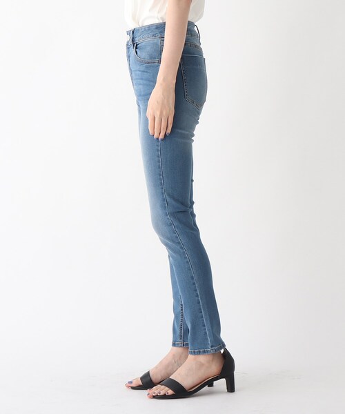 OPAQUE.CLIP（オペークドットクリップ）の「◆Lycra 2wayストレッチスキニーパンツ【WEB限定サイズ】（デニムパンツ・レディース・ガンメタ/ダークオリーブ/ブルー/ブラック/ナチュラル/ネイビー・34/36/38/42/40）」の19枚目の写真