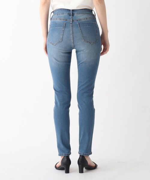 OPAQUE.CLIP（オペークドットクリップ）の「◆Lycra 2wayストレッチスキニーパンツ【WEB限定サイズ】（デニムパンツ・レディース・ガンメタ/ダークオリーブ/ブルー/ブラック/ナチュラル/ネイビー・34/36/38/42/40）」の18枚目の写真