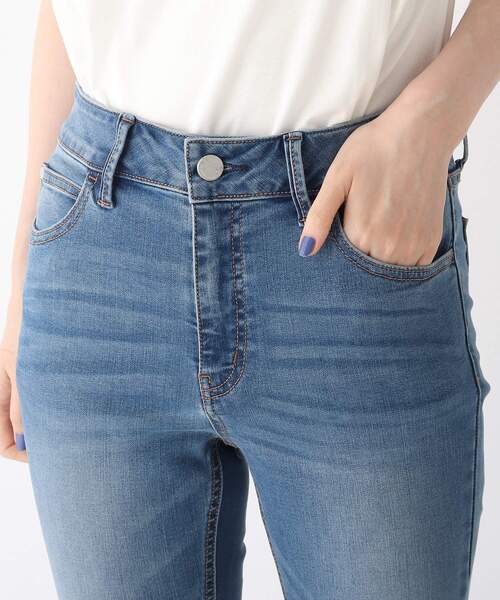 OPAQUE.CLIP（オペークドットクリップ）の「◆Lycra 2wayストレッチスキニーパンツ【WEB限定サイズ】（デニムパンツ・レディース・ガンメタ/ダークオリーブ/ブルー/ブラック/ナチュラル/ネイビー・34/36/38/42/40）」の21枚目の写真