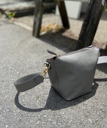 RIVE DROITE | 小ぶりながら収納力◎　型押しPU2wayバケツショルダー(ショルダーバッグ)