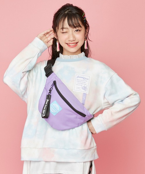 JENNI love(ジェニィラブ)の「シンプルウエストバッグ(ボディバッグ/ウエストポーチ・キッズ・ラベンダー/ブラック/ベージュ・F)」の3枚目の写真