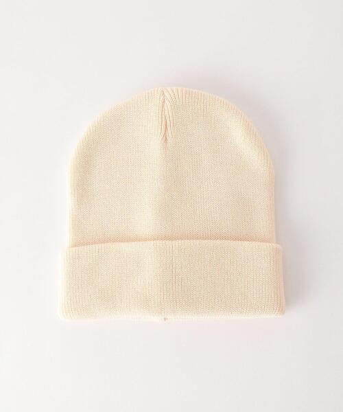 green label relaxing(グリーンレーベルリラクシング)の「ハンドウォッシャブル ワッチ キャップ(ニットキャップ/ビーニー・レディース・ブラック/ブラウン/グレー/オフホワイト・FREE)」の2枚目の写真