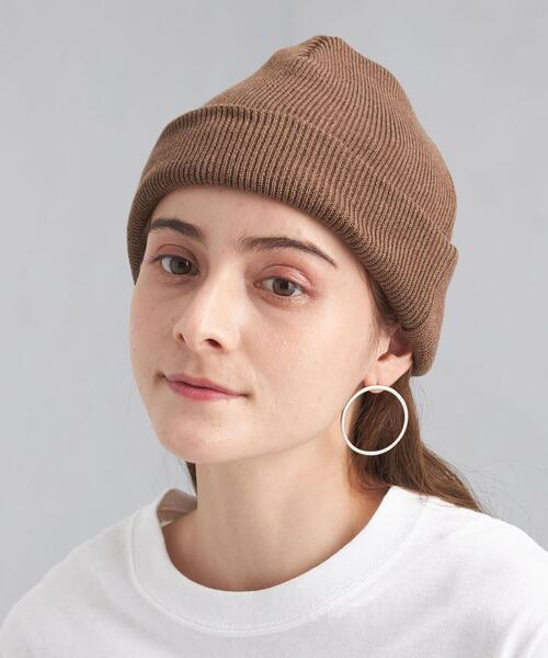 green label relaxing(グリーンレーベルリラクシング)の「ハンドウォッシャブル ワッチ キャップ(ニットキャップ/ビーニー・レディース・ブラック/ブラウン/グレー/オフホワイト・FREE)」の10枚目の写真