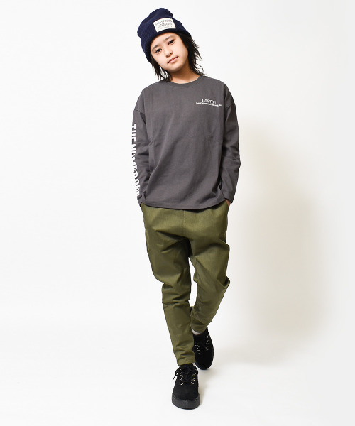 RAT EFFECT（ラットエフェクト）の「ストレッチサルエルパンツ（その他パンツ・キッズ・チャコールグレー/ブラック/カーキ/ベージュ/インディゴブルー・130/140/120/160/150/170）」の11枚目の写真