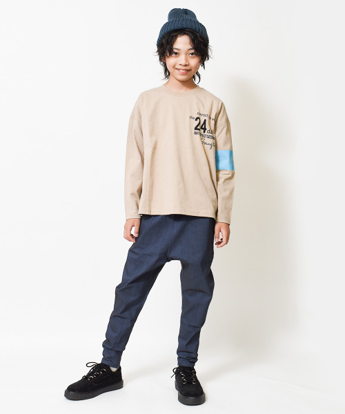 RAT EFFECT（ラットエフェクト）の「ストレッチサルエルパンツ（その他パンツ・キッズ・チャコールグレー/ブラック/カーキ/ベージュ/インディゴブルー・130/140/120/160/150/170）」の10枚目の写真