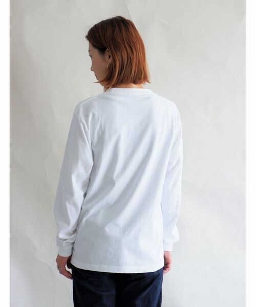 MANASTASH(マナスタッシュ)の「MANASTASH/マナスタッシュ W's PHOTO L/S TEE 'SUNSET' ウィメンズ フォトロンT サンセット(Tシャツ/カットソー・レディース・ホワイト/ブラック・MEDIUM)」の7枚目の写真