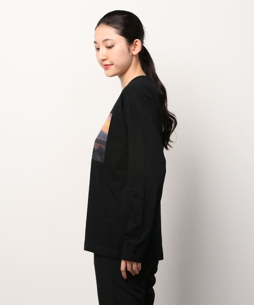 MANASTASH(マナスタッシュ)の「MANASTASH/マナスタッシュ W's PHOTO L/S TEE 'SUNSET' ウィメンズ フォトロンT サンセット(Tシャツ/カットソー・レディース・ホワイト/ブラック・MEDIUM)」の9枚目の写真