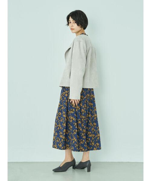 YECCA VECCA（イェッカヴェッカ）の「フェイクスエードライダースジャケット＊（ライダースジャケット・レディース・ライトグレー/ブラウン・FREE）」の21枚目の写真