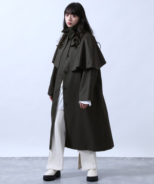 HARE（ハレ）の「ケープステンカラーコート(HARE)（ステンカラーコート