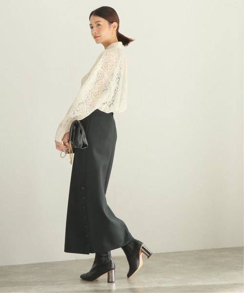 VERMEIL par iena(ヴェルメイユパーイエナ)の「ダンボールニットタイトスカート(スカート・レディース・カーキ/ブラック・40/36/38)」の10枚目の写真