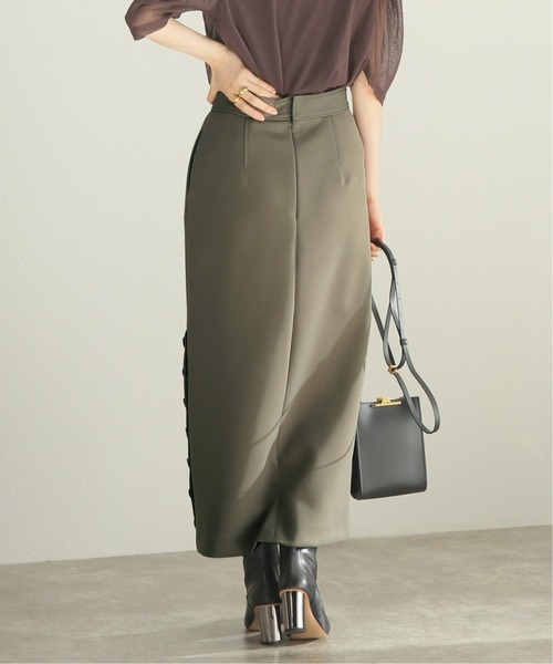 VERMEIL par iena(ヴェルメイユパーイエナ)の「ダンボールニットタイトスカート(スカート・レディース・カーキ/ブラック・40/36/38)」の12枚目の写真