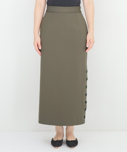 VERMEIL par iena(ヴェルメイユパーイエナ)の「ダンボールニットタイトスカート(スカート・レディース・カーキ/ブラック・40/36/38)」の13枚目の写真