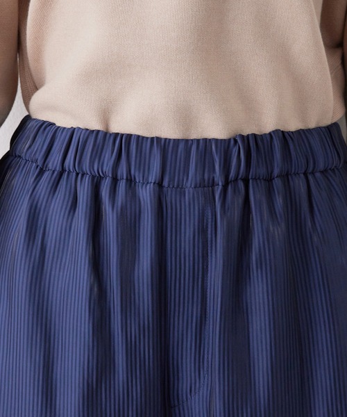 SALON adam et rope'（サロン アダム エ ロペ）の「シアーストライプリラックスパンツ（その他パンツ・レディース・ネイビー/オレンジ・FREE）」の4枚目の写真