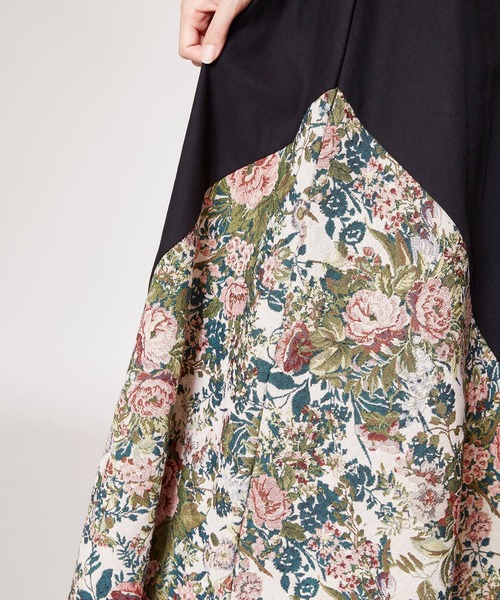 チャイハネ（チャイハネ）の「【チャイハネ】ゴブランパッチワークロングスカート（スカート・レディース・ブラック/ベージュ/カーキ・FREE）」の11枚目の写真