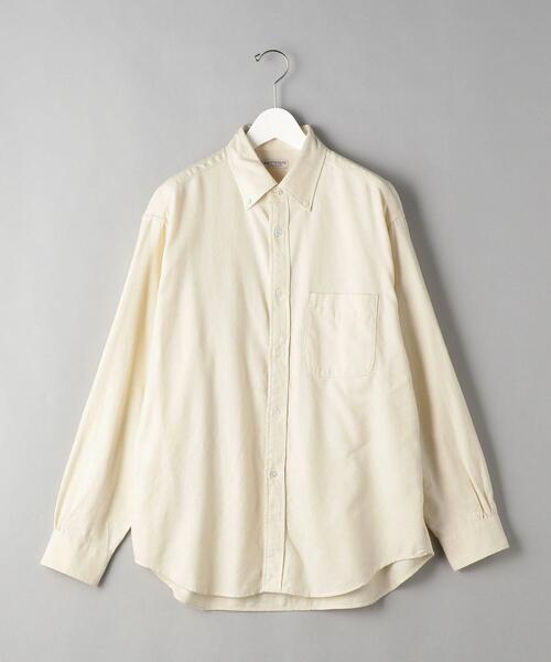 BEAUTY&YOUTH UNITED ARROWS（ビューティーアンドユースユナイテッドアローズ）の「BY スムース ビエラ ボタンダウン ビッグシルエットシャツ（シャツ/ブラウス・メンズ・ダークグリーン/ベージュ/オフホワイト/オリーブ・S/M/L/XL）」の20枚目の写真