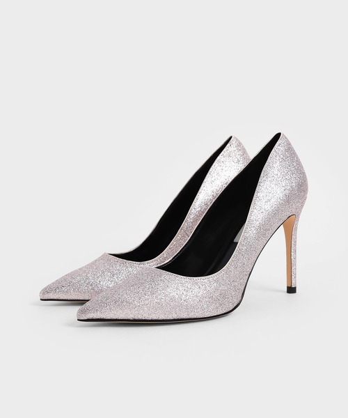 CHARLES & KEITH（チャールズ & キース）の「グリッタースティレット パンプス / Glitter Stiletto Pumps（パンプス・レディース・ダークブラウン/シルバー・24.5cm/25.5cm/25cm/23cm/22.5cm/23.5cm）」の16枚目の写真