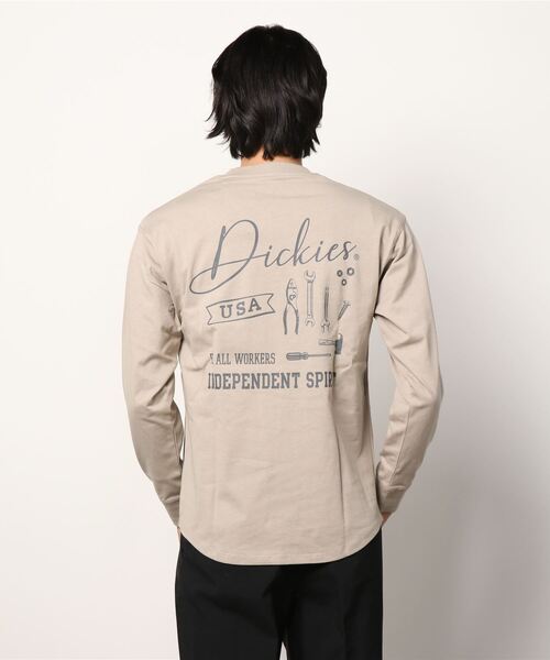 Dickies(ディッキーズ)の「Dickies ディッキーズ バックプリントロングスリーブTシャツ(Tシャツ/カットソー・メンズ・ベージュ/ホワイト/ブラック/ブルー・L/XL/M)」の19枚目の写真