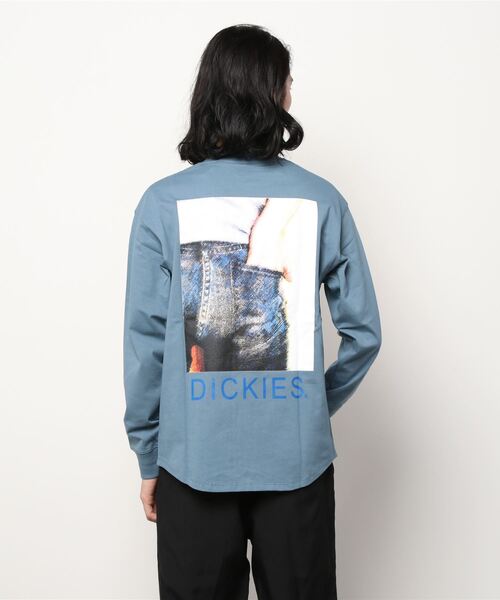 Dickies(ディッキーズ)の「Dickies ディッキーズ バックプリントロングスリーブTシャツ(Tシャツ/カットソー・メンズ・ベージュ/ホワイト/ブラック/ブルー・L/XL/M)」の14枚目の写真