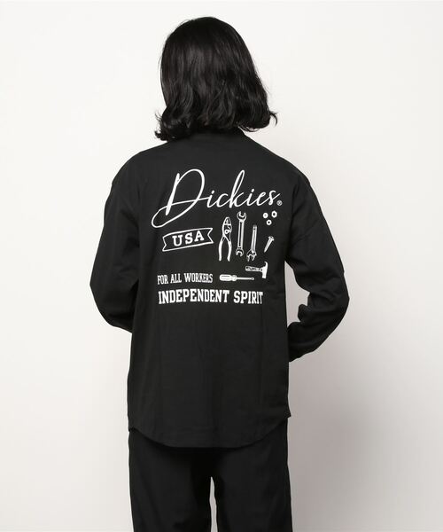 Dickies(ディッキーズ)の「Dickies ディッキーズ バックプリントロングスリーブTシャツ(Tシャツ/カットソー・メンズ・ベージュ/ホワイト/ブラック/ブルー・L/XL/M)」の7枚目の写真